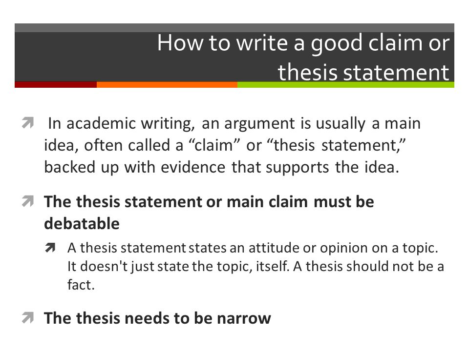 How To Write A Thesis Paragraph